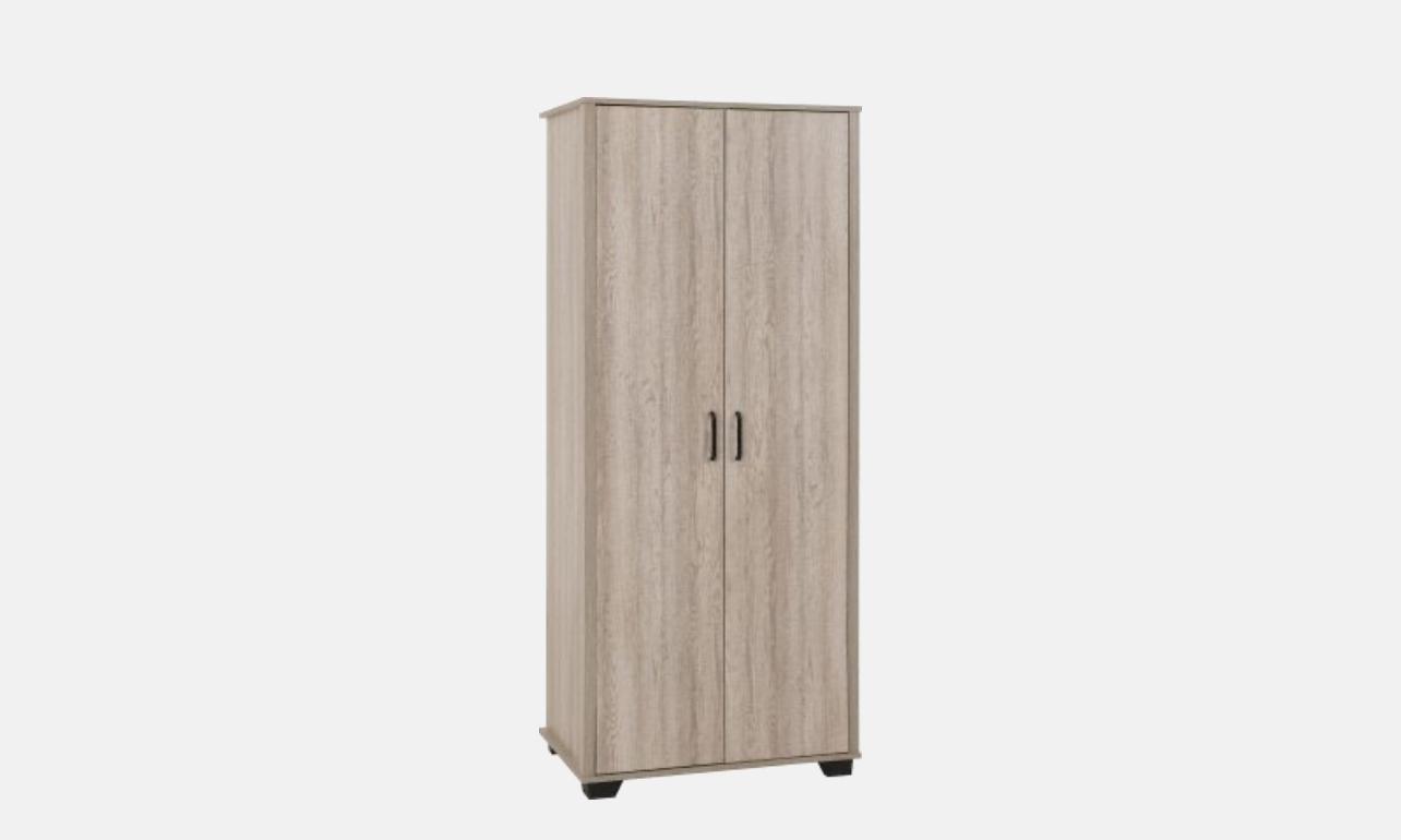 Oliver Light Oak Effect 2 Door Wardrobe